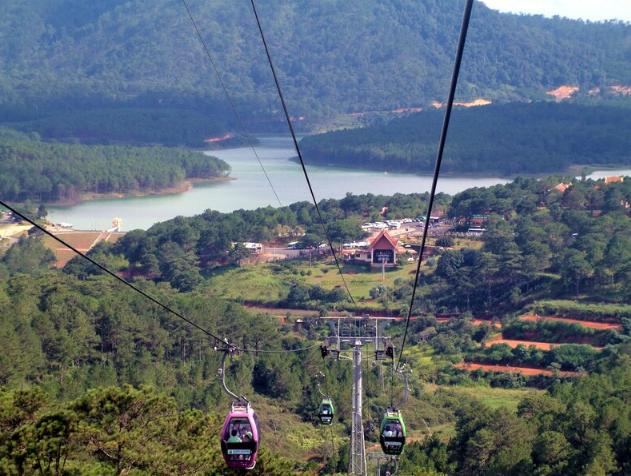 Đường đi đến cáp treo Đà Lạt