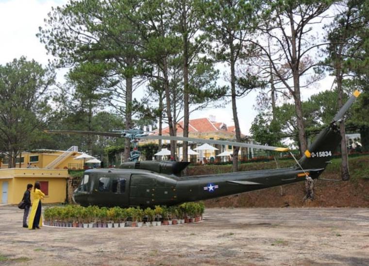 Bãi đậu trực thăng phía sau đồi Dinh 1 Đà Lạt