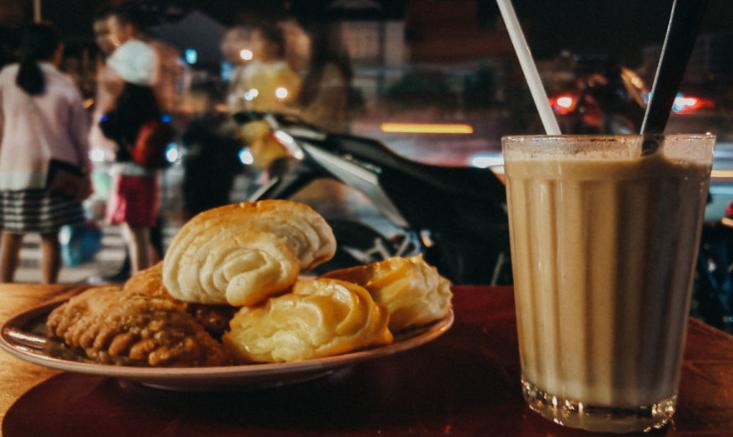Sữa đậu nành ở khu chợ đêm Đà Lạt