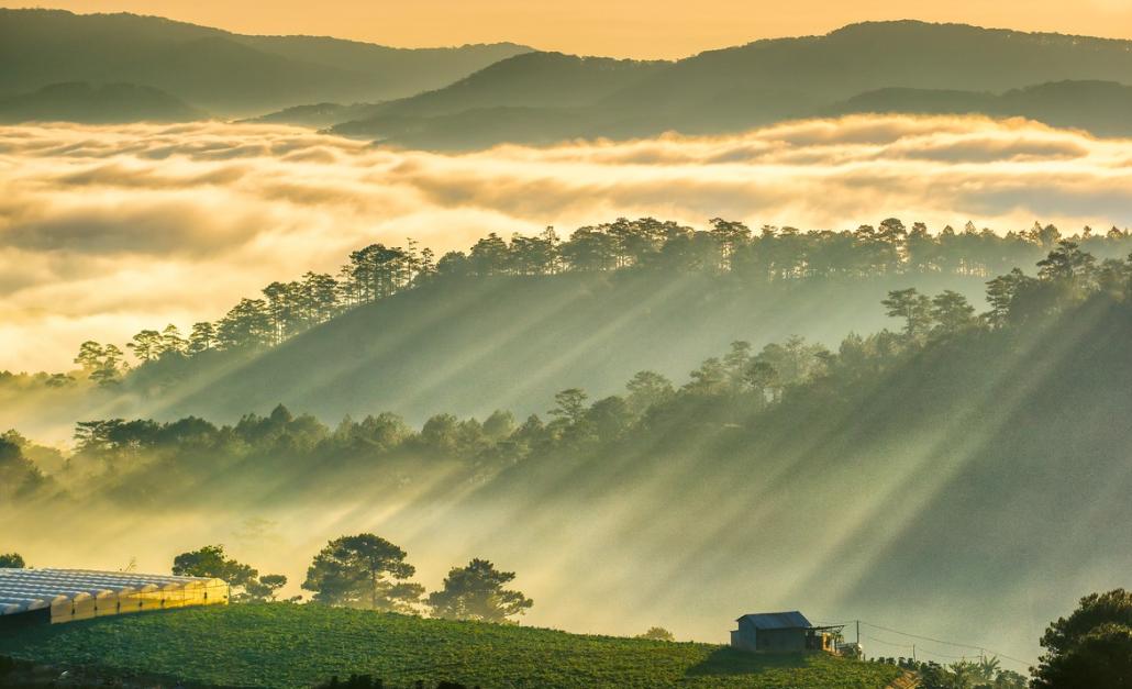 Tiết trời dễ chịu tại thành phố Đà Lạt
