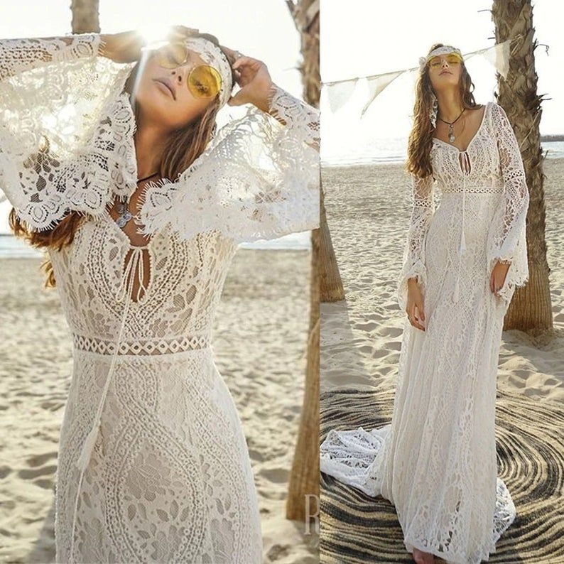Váy maxi phong cách Bohemian - Phóng khoáng, nghệ thuật