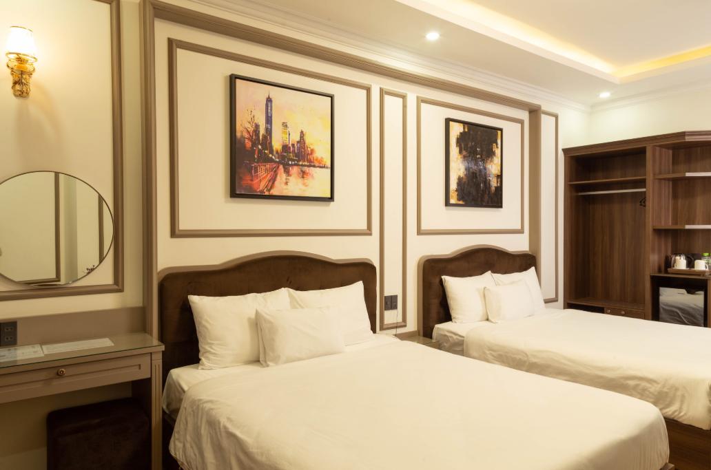 Phòng ngủ ấm cúng, trang bị đầy đủ tiện nghi