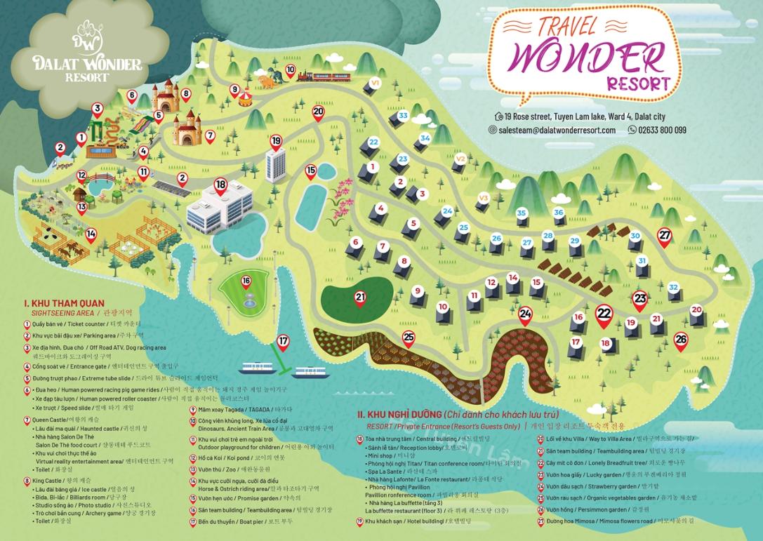 Bản đồ Wonderland Đà Lạt