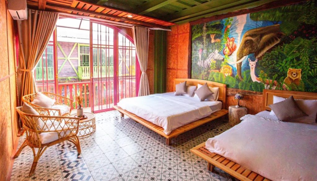 Phòng nghỉ tiện nghi tại Auguri homestay