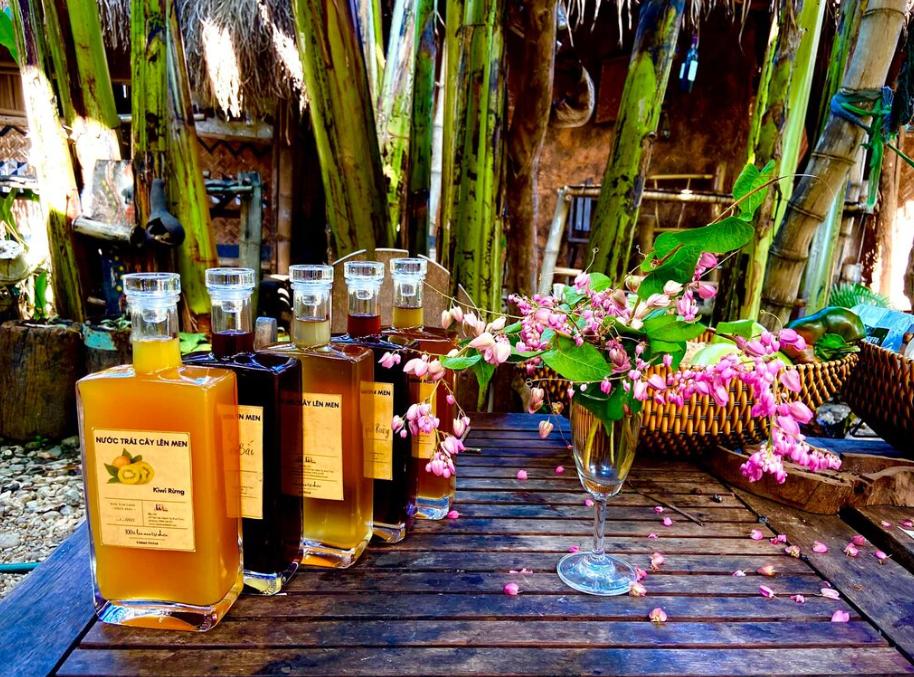 Thử nghiệm pha chế tại vườn cam Măng Đen