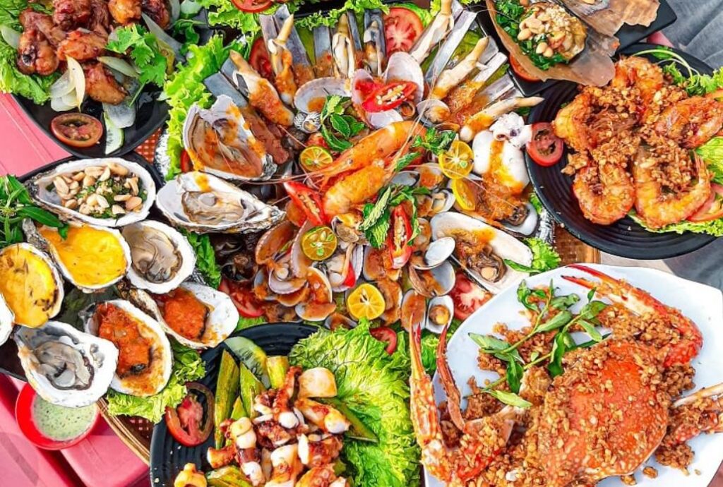 Hải sản ở Vũng Tàu cực kỳ tươi ngon