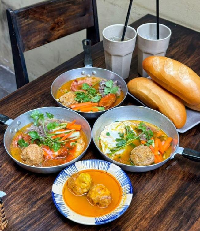 Bánh mì chảo xíu mại
