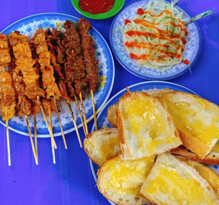 Bánh mì bò nướng bơ