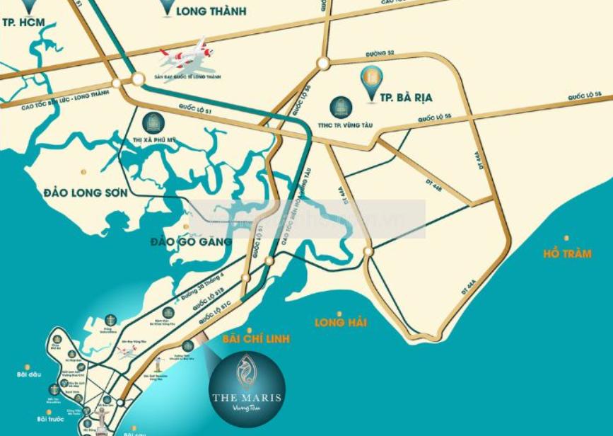 The Maris Vũng Tàu sở hữu vị trí đắc địa