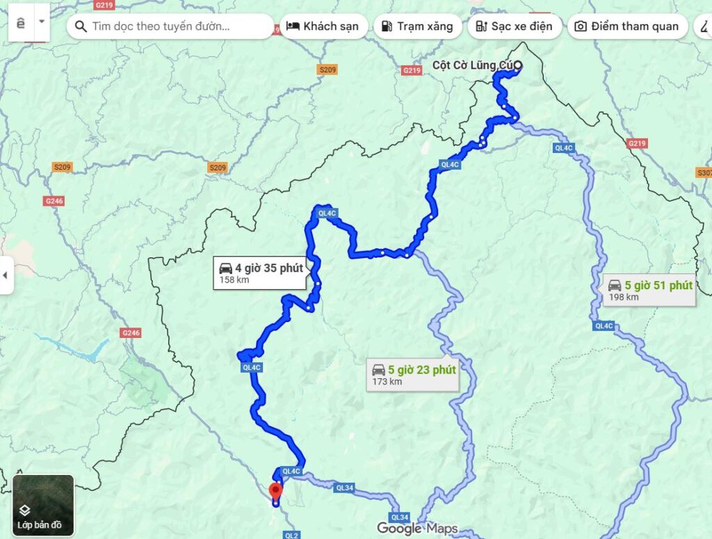 Hà Giang đi Lũng Cú bao nhiêu km?